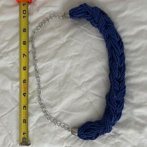 Chunky Jewelry Royal blue and silver